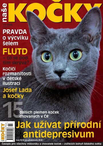 Obálka e-magazínu Naše kočky 11/2015