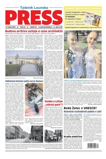 Obálka e-magazínu Lounský press 34/23