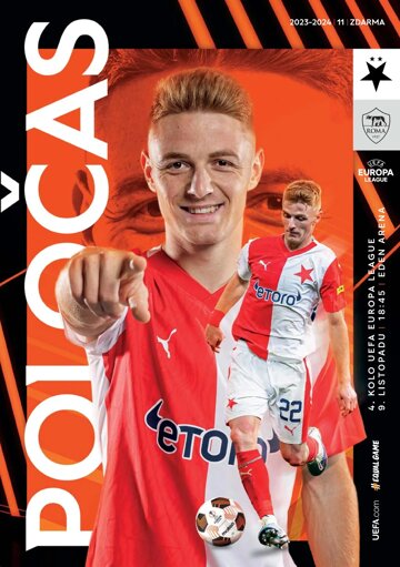 Obálka e-magazínu Poločas 23/2022č.11 Slavia - Řím