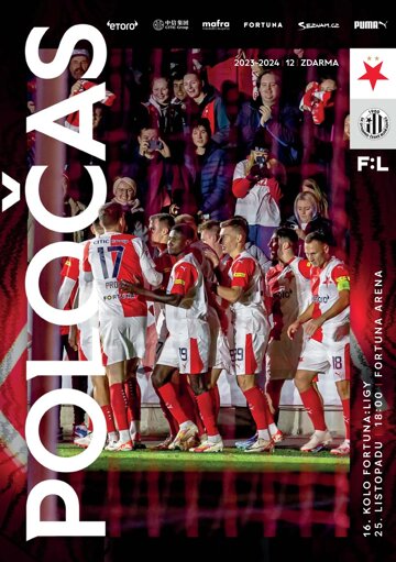 Obálka e-magazínu Poločas 24/2023č.12 Slavia - České Budějovice