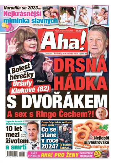 Obálka e-magazínu AHA! 29.12.2023