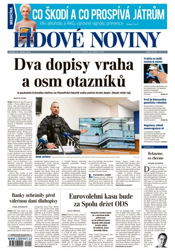 Obálka e-magazínu Lidové noviny 10.1.2024