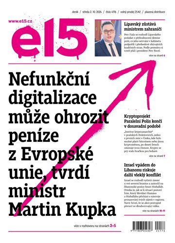 Obálka e-magazínu E15 2.10.2024