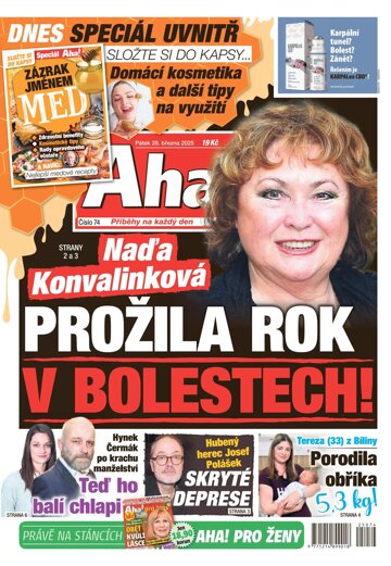 Obálka e-magazínu AHA! 28.3.2025