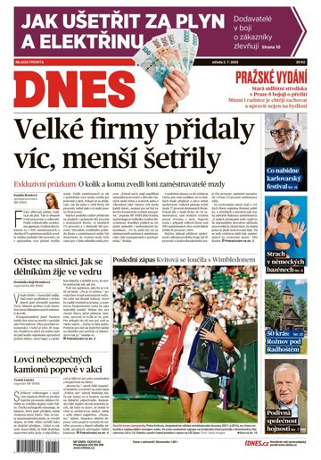 Obálka e-magazínu MF Dnes 2.7.2025