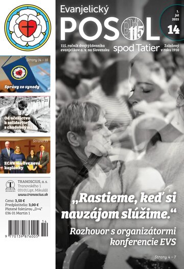 Obálka e-magazínu Evanjelický posol spod Tatier 14/2025