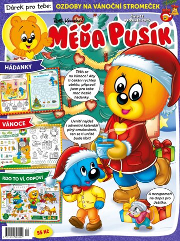 Obálka e-magazínu Méďa Pusík 12/2025