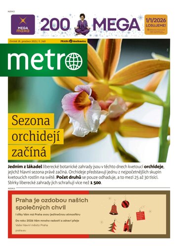 Obálka e-magazínu deník METRO 18.12.2025
