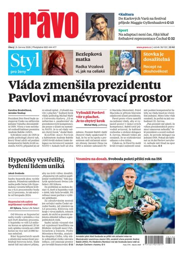 Obálka e-magazínu Deník Právo 9.6.2026