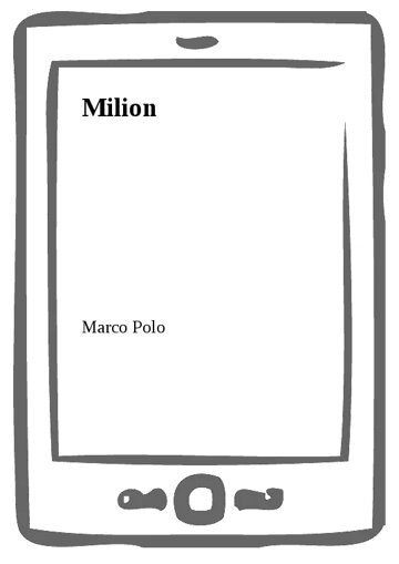 Obálka knihy Milion