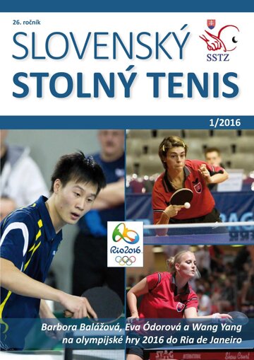 Obálka e-magazínu Slovenský stolný tenis 1/2016