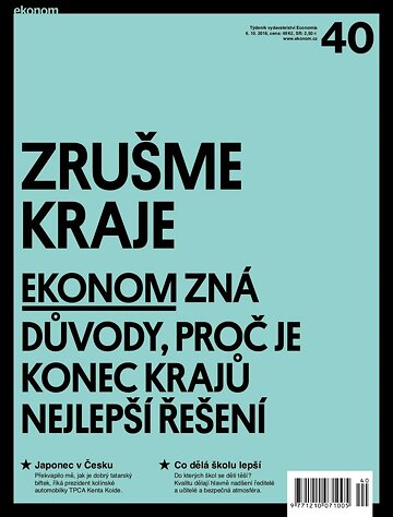 Obálka e-magazínu Ekonom 40 - 6.10.2016