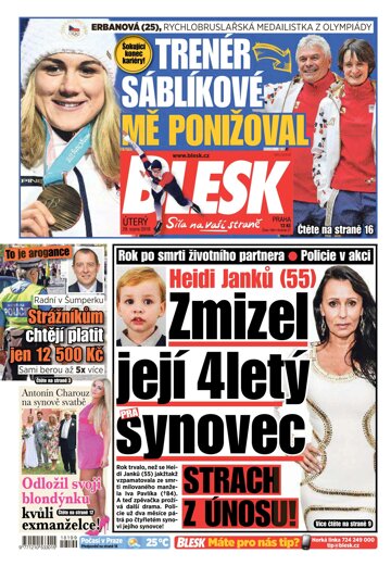 Obálka e-magazínu Blesk 28.8.2018