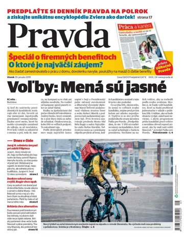 Obálka e-magazínu Pravda 29. 1. 2019