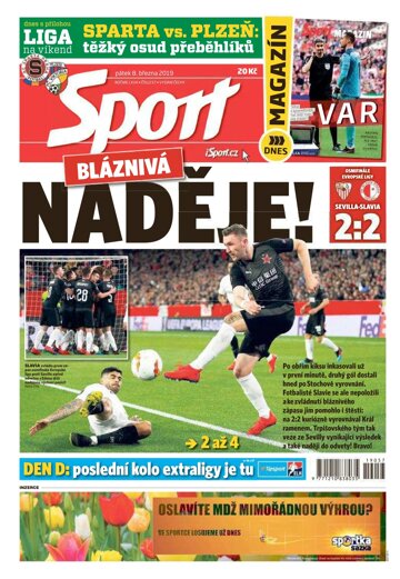 Obálka e-magazínu Sport 8.3.2019