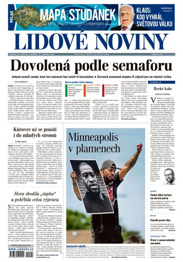 Obálka e-magazínu Lidové noviny 30.5.2020