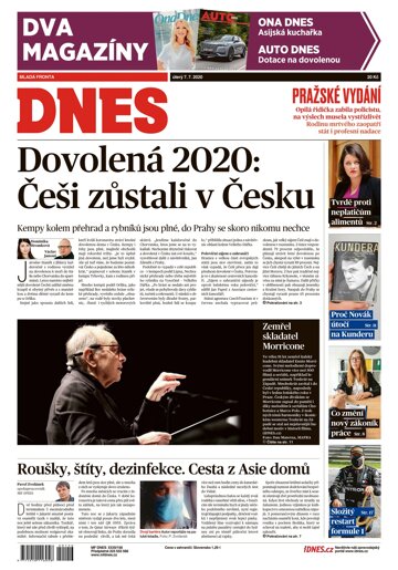 Obálka e-magazínu MF Dnes 7.7.2020