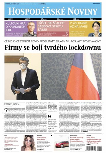 Obálka e-magazínu Hospodářské noviny 039 - 25.2.2021