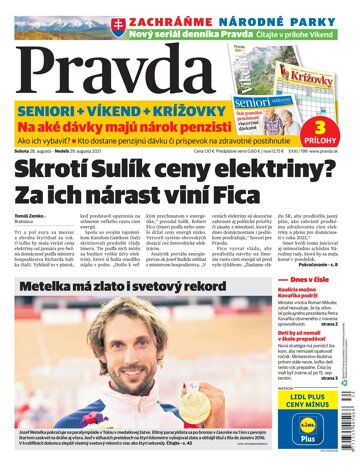 Obálka e-magazínu Pravda 28. 8. 2021