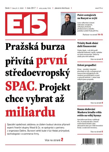 Obálka e-magazínu E15 8.2.2022