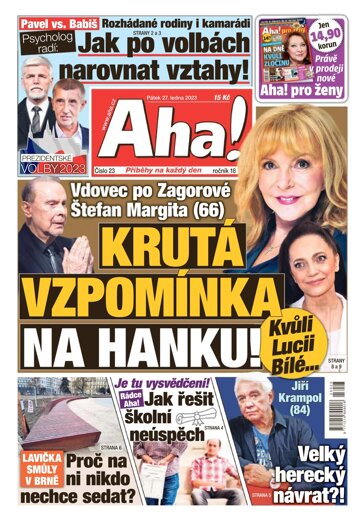 Obálka e-magazínu AHA! 27.1.2023