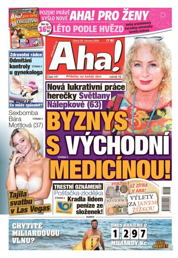 Obálka e-magazínu AHA! 25.6.2024