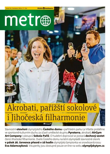 Obálka e-magazínu deník METRO 16.7.2024