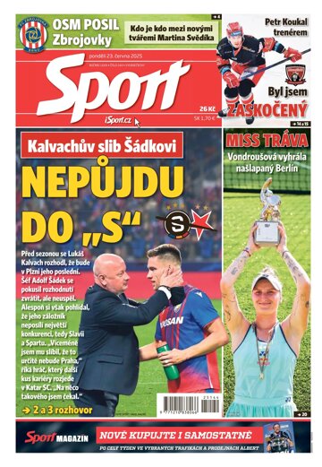 Obálka e-magazínu Sport 23.6.2025