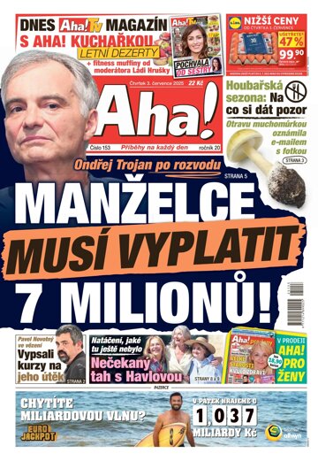 Obálka e-magazínu AHA! 3.7.2025