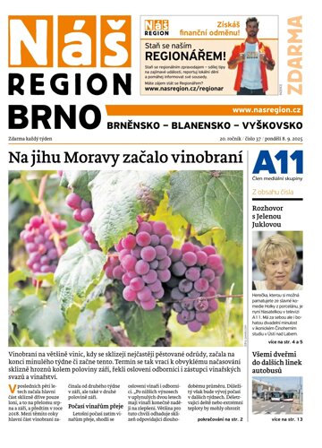 Obálka e-magazínu Náš Region - Brno 37/2025