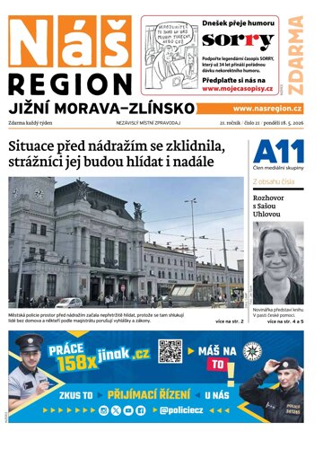 Obálka e-magazínu Náš Region - Jižní Morava/Zlínsko 21/2026