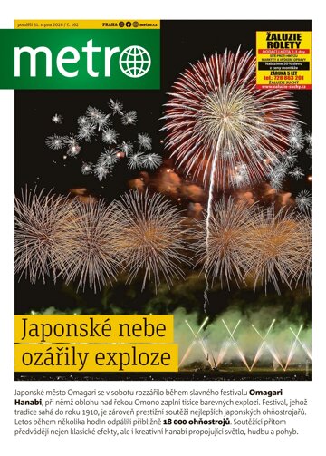 Obálka e-magazínu deník METRO 31.8.2026