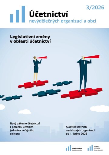 Obálka e-magazínu Účetnictví nevýdělečných organizací a obcí 3/2026