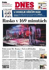 Obálka e-magazínu MF Dnes 8.2.2014