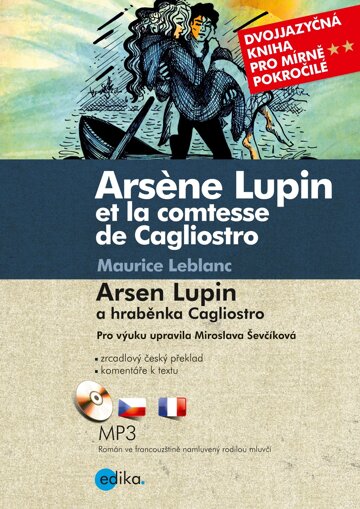 Obálka knihy Arsen Lupin a hraběnka Cagliostro