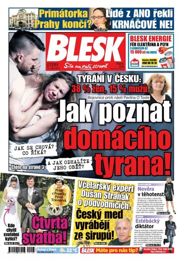 Obálka e-magazínu Blesk 25.8.2015