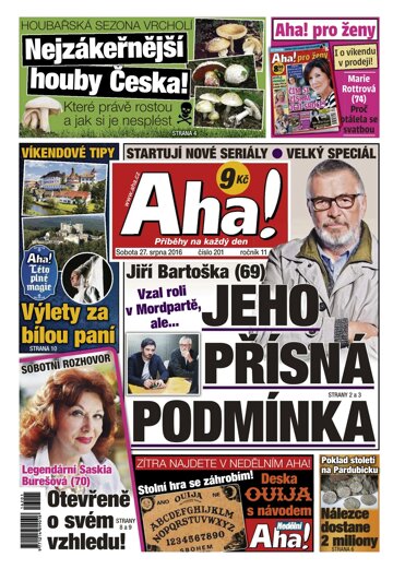 Obálka e-magazínu AHA! 27.8.2016