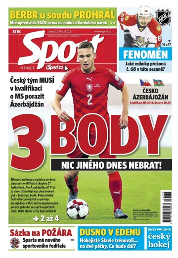 Obálka e-magazínu Sport 11.10.2016