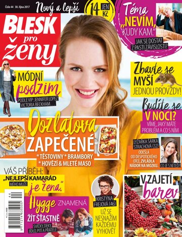 Obálka e-magazínu Blesk pro ženy 30.10.2017