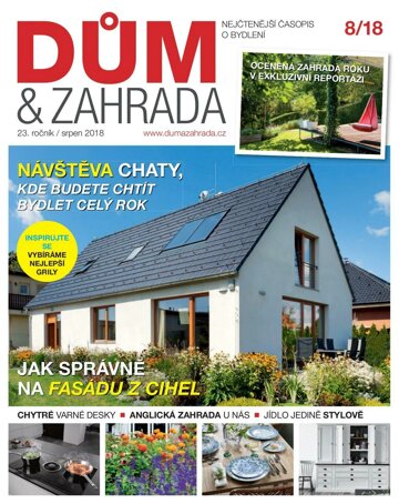 Obálka e-magazínu Dům a zahrada 8/2018