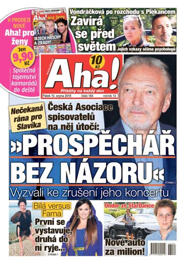 Obálka e-magazínu AHA! 10.8.2018