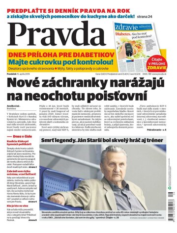 Obálka e-magazínu Pravda 15. 4. 2019