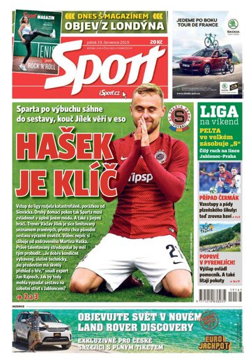 Obálka e-magazínu Sport 19.7.2019