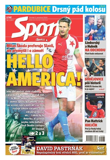 Obálka e-magazínu Sport 5.12.2019