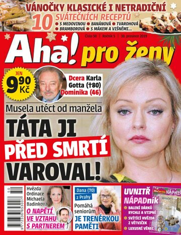 Obálka e-magazínu AHA! pro ženy 50/2019