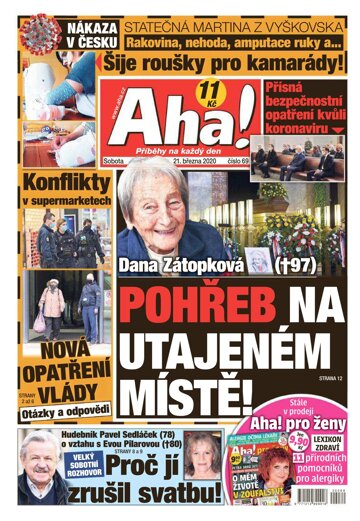 Obálka e-magazínu AHA! 21.3.2020