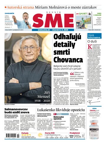 Obálka e-magazínu SME 8.9.2020