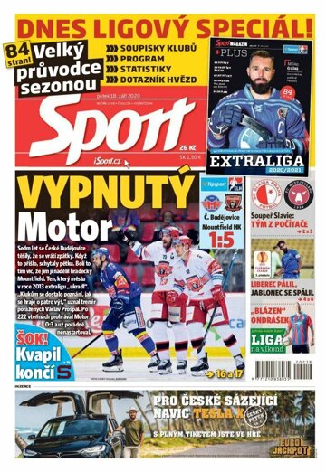 Obálka e-magazínu Sport 18.9.2020