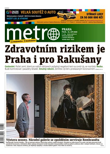 Obálka e-magazínu deník METRO 25.9.2020