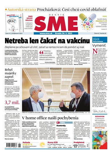 Obálka e-magazínu SME 24-2-2021